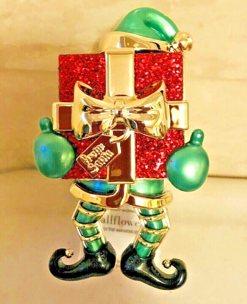 Bath & Body Works Elf with Gift Wallflower Plug In Christmas Present NEW MARCH-image