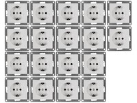 Schutzkontakt-Steckdose Mcpower ''Cup'' 250V~/16A, Up, Einsteckschutz, 18Er-Pack