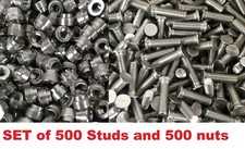 1000 Self Clinching Studs Flush NFH M4 15 400 and Nuts Set