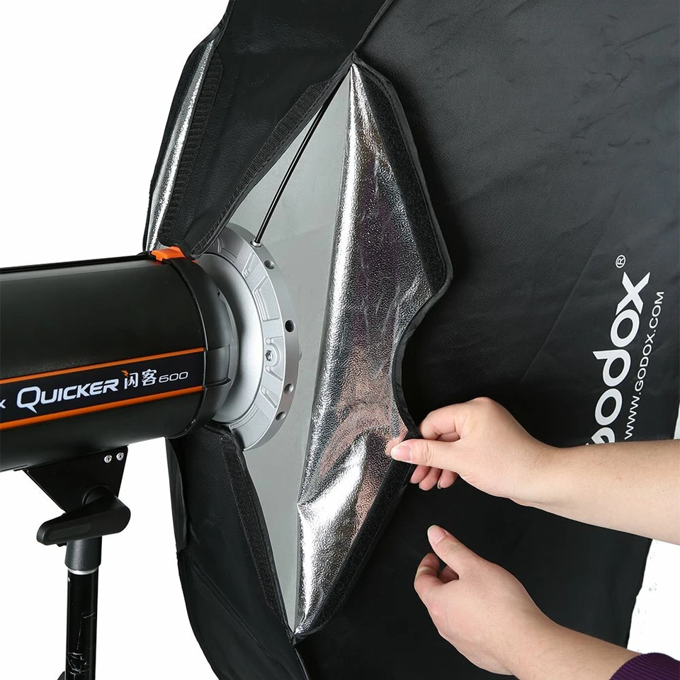 Godox 35x160cm Honeycomb Grid Softbox Bowens Mount Studio Strobe Camera Flash - Image 3 of 4