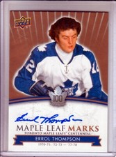2017-18 Toronto Maple Leafs Centennial Marks  Errol Thompson AUTO - BREAK SET