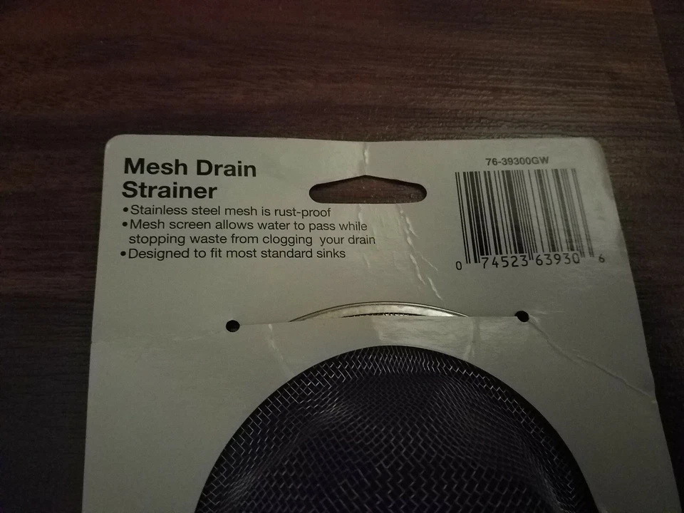 NUEVO Cesta Coladora Plumb Craft Waxman Malla Drian Acero Inoxidable Tamaño Estándar  Foto 2 de 3