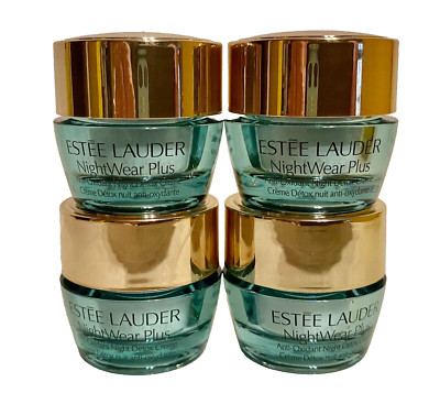 4 x Estee Lauder Night Wear Plus Anti Oxidant  Night Detox Creme - 0.68oz Total