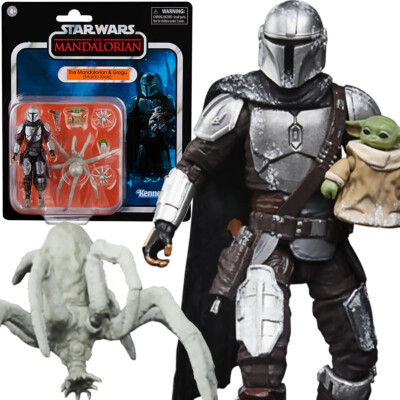 Hasbro Star Wars The Vintage Collection | Action Figure Grogu 9,5 Cm Con Carrozzina | Ispirata A The Mandalorian | Collezionabile