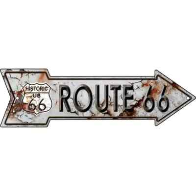 Rusty Route 66 Novelty 2.25''x8'' Arrow Magnet Fridge Refrigerator Kitchen Home