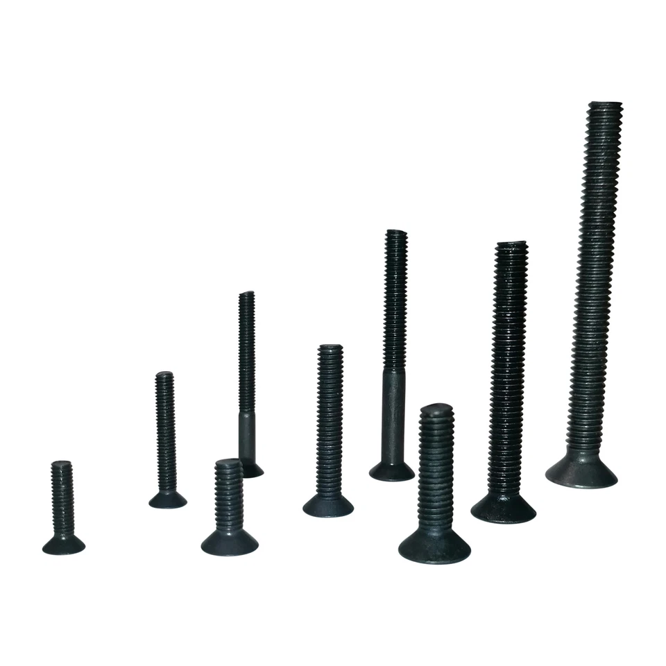 M3 M4 M5 Senkkopfschrauben-Stahl-schwarz-hochfest 10.9-DIN 7991 -ab 2 Stk