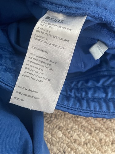 Figs Scrubs Set XS & Small Blue Zamora Joggers Catarina Top Women’s - Picture 8 of 9