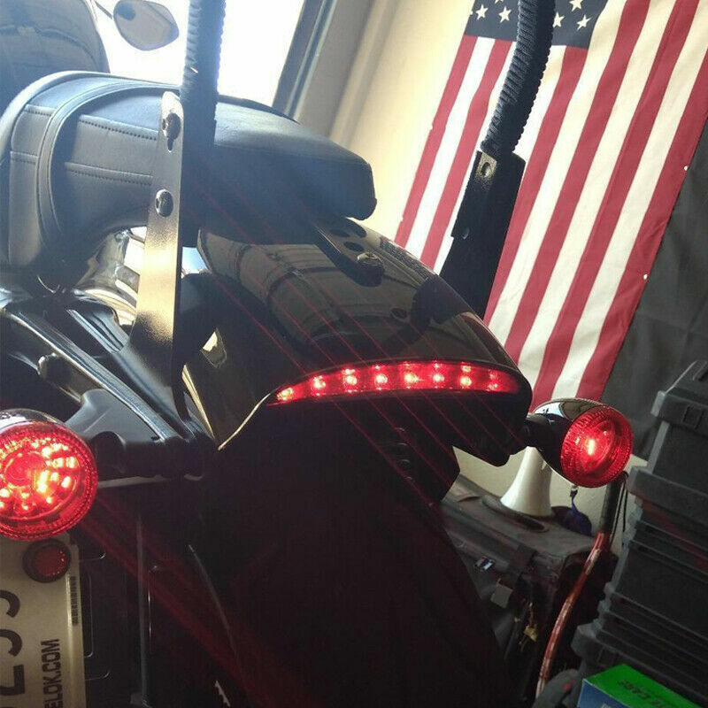 Smoke Lens Fender Edge LED Brake Tail Light for Harley Sportster