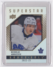 22-23 UD SERIES 2 SUPERSTAR HONOR ROLL GOLD /250 NICHOLAS ABRUZZESE #HR-69 LEAFS
