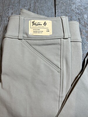 Pantalon D'équitation Anglais The Tailored Sportsman, Fille, Taille 12 Long, Marron