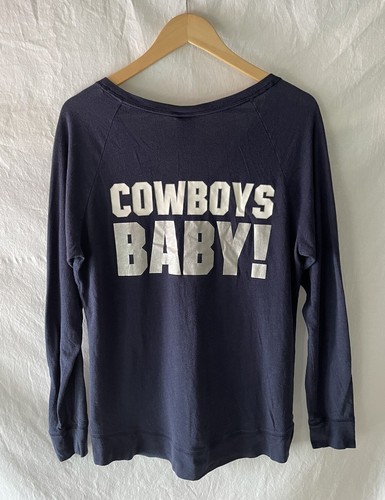 Victorias Secret PINK Top Womens Small S Dallas Cowboys NFL Long Sleeve - Picture 2 of 10