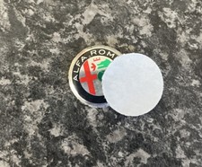 2 X ALFA ROMEO STYLE REMOTE KEY FOB 14mm LOGO EMBLEM BADGE STICKER FAST DESPATCH