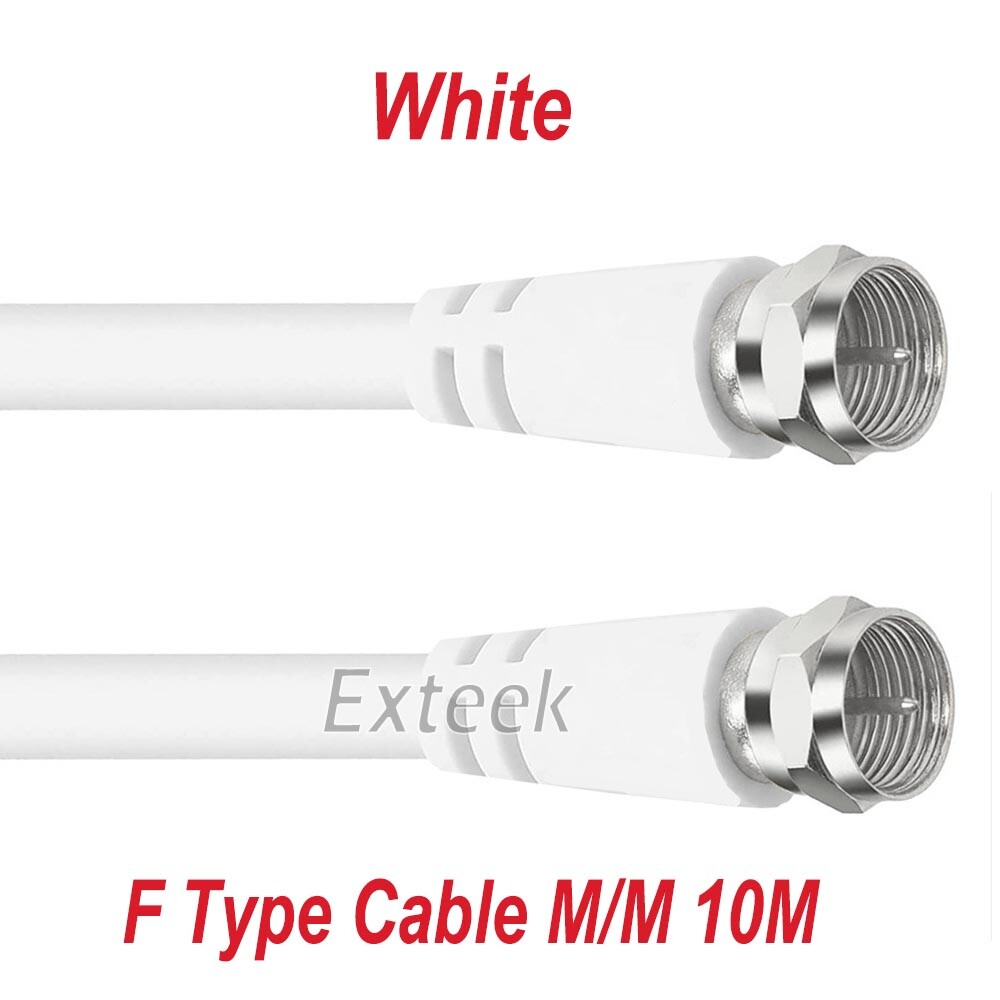 TV Antenna Cable F Type Male to F Type Male Flylead Aerial Cord Coax