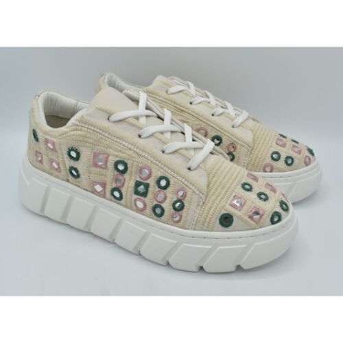Free People Women Size EU 37 Catch Me If You Can Crochet Mirror Fashion Sneakers