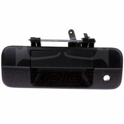 MIROZO Tailgate Handle Type For 2007-2013 Toyota Tundra Black w Keyhole Textured