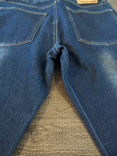 Vintage Y2K Flared Younique Jeans Women's Size 13 Glitter Stress Marks - Picture 14 of 17