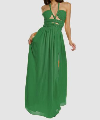 ronny kobo dress green Ronny Kobo Mona Dress in Green