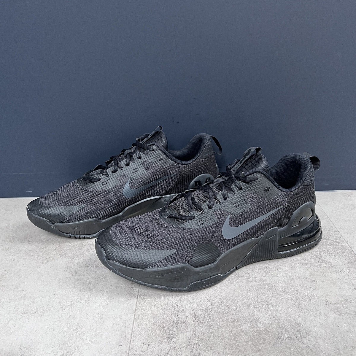 Nike Air Max Alpha Trainer Men's Workout Shoes Black Size UK 12 New!