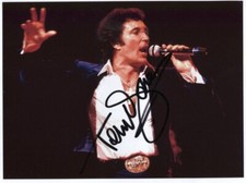 Tom Jones 8" x 10" Photo Hand Signed in 2019 + COA Guarantee
