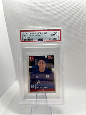 2019 Topps Bundesliga Sticker Weston McKennie Rookie RC #251 PSA 10 Gem