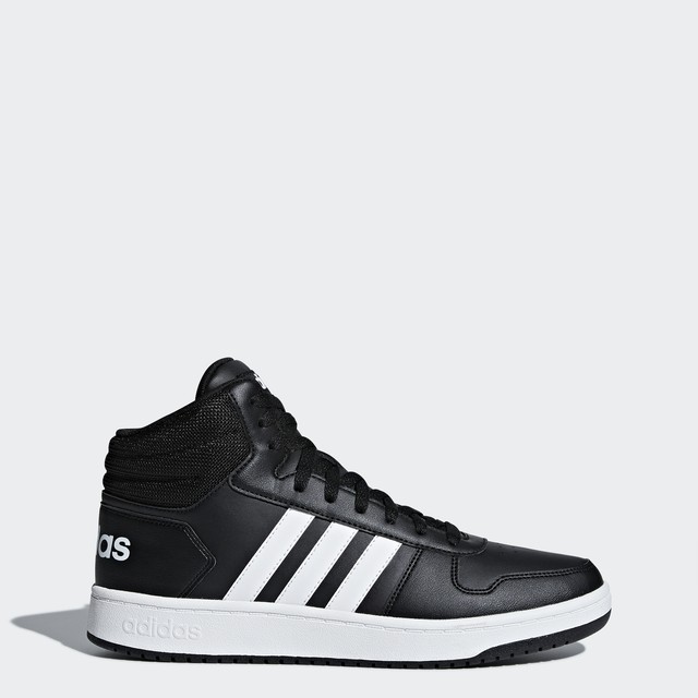 adidas hoops mid black