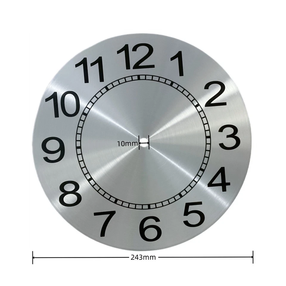 DIY Quartz Wall Clock 9.5 Inch Clock Face Replacement Clock Dial Durability - Image 2 of 4
