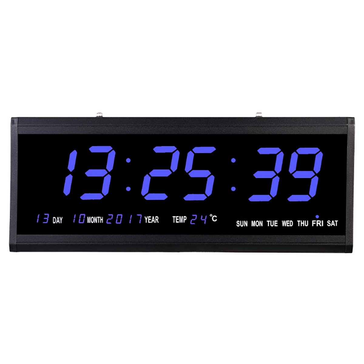NEU XXL Grosse LED Digital Wanduhr 480x190x30mm mit Datum