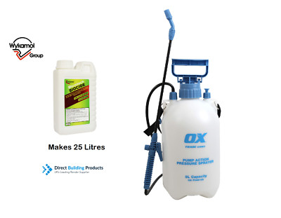 MICROTECH BIOCIDE DRY ROT TREATMENT BRICK STONE Concentrate & Sprayer ...