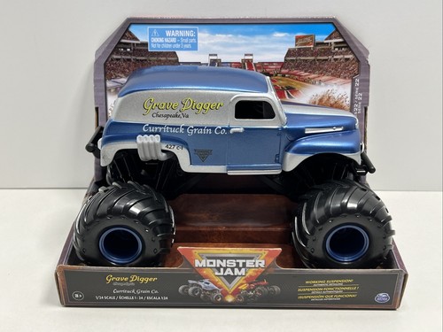 Monster Jam 2024 1:24 Series 22 Curritruck Grain Co. “GRAVE DIGGER”, NEW! - 第 1/8 張圖片