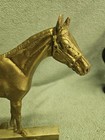 Vintage 1949 Brass Horse Door Stop Virginia Metalcrafters  Calvin Roy Kinstler — photo 5