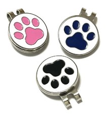 Compatible Green Life Golf Marker Paw Print Magnetic Hat Clip Set of 3yy