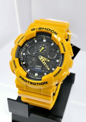 Casio G Shock Analog Digital GA100A-9 GA100 MUSTARD YELLOW NEW GA 
