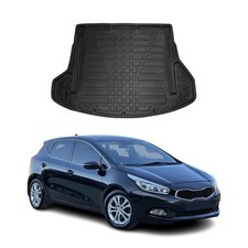 Kofferraumwanne Laderaumwanne für Kia Ceed Estate 2012-2018 Gummi TPE Schwarz