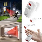 Wireless Motion Sensor Alarm Security Detector Indoor Outdoor Alert Systeem USA