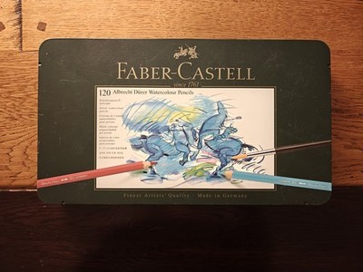Faber-Castell Albrecht Dürer Aquarellfarbstifte 120er Metallkasten gebraucht