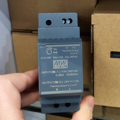 1PCS New MEAN WELL HDR-30-24 24V 1.5A switching power supply Free Shipping#QW