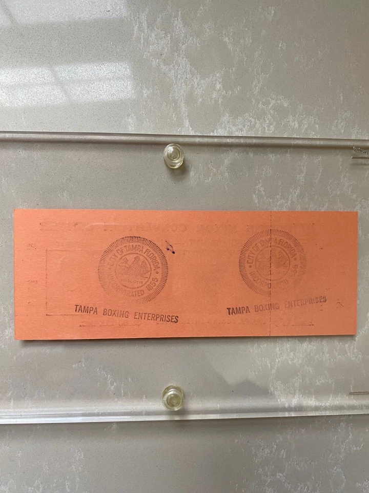 Muhammad Ali vs. Buster Mathis 1971 partido de boxeo boleto completo desde el Astrodome Foto 3 de 3