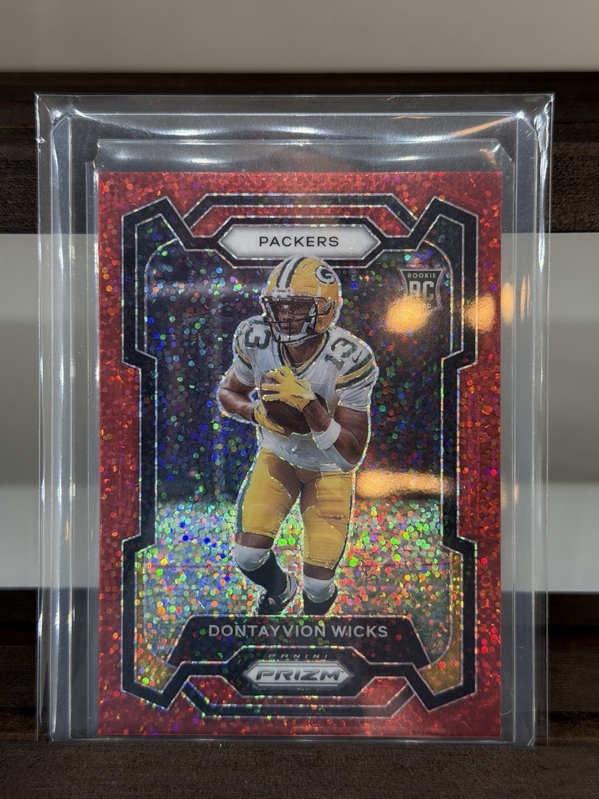 2023 Prizm #333 Dontayvion Wicks Red Sparkle SSP