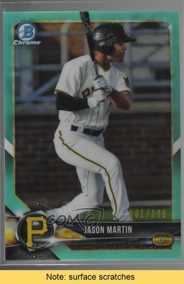 2018 Bowman Chrome Prospects Aqua Refractor 81/125 Jason Martin #BCP41 READ 8d2