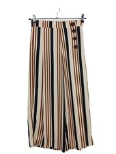 ZARA Pantalone jersey Donna Pantalone Taglia IT 40 crema-nero-marrone elegante