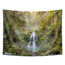 Japanese Zen Waterfall Tapestry Wall Hanging Nature Boho Room Dorm Wall Decor