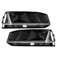 Gitter ACC Abdeckungen FüR Audi A4 B9 S-Line 16-18 RS4 Look Silber