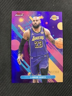 2025-26 Finest #79 LeBron James Purple Refractor /250 Los Angeles Lakers