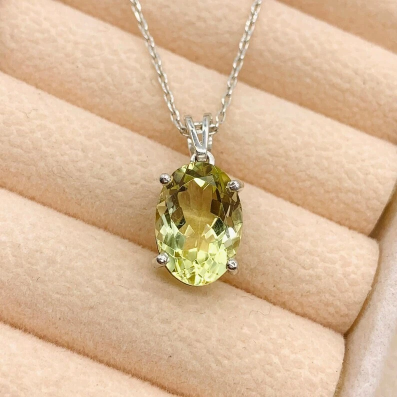 Ciondolo pietra nascita fatto a mano in argento sterling 925 con pietra... - Immagine 4 di 4