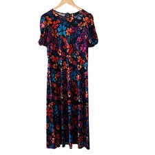 ASOS Multicolored Floral Tie Back Maxi Dress Size 10