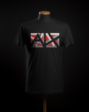 Armani Exchange Men's Black Graphic Logo Cotton Crew Neck T-SHIRT