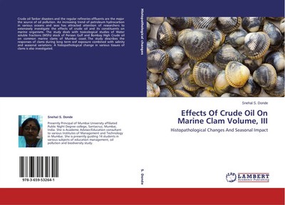 Snehal S. Donde | Effects Of Crude Oil On Marine Clam Volume, III | Taschenbuch