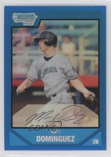 2007 Bowman Draft Chrome Picks Blue Refractor 132/199 Matt Dominguez #BDPP34 9bw