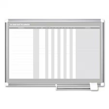 MASTERVISION GA01110830 Dry Erase Board, In-Out, 36x24", White, Magnetic Dry