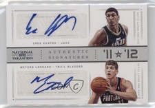 2012 Panini National Treasures Silver 32/49 Enes Kanter Meyers Leonard Auto sb0